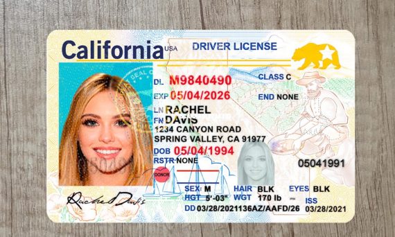 California Fake Driver License New - Buy Scannable Fake ID Online ...