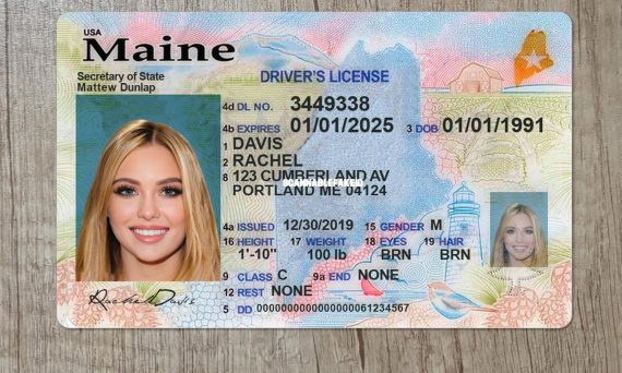 Maine Fake Driver License New - Buy Scannable Fake ID Online - Fake ...