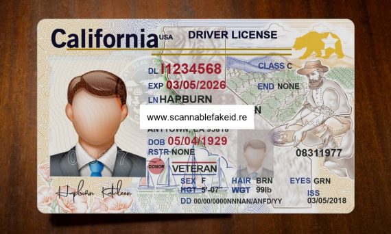 California Fake Driver License New - Buy Scannable Fake ID Online ...