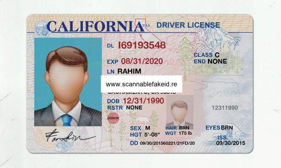 California Fake Driver License - Buy Scannable Fake ID Online - Fake ...