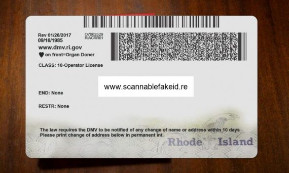 Rhode Island Fake Driver License Buy Scannable Fake Id Online Fake