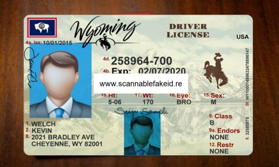 Wyoming Fake Driver License Buy Scannable Fake Id Online Fake Drivers License 6617