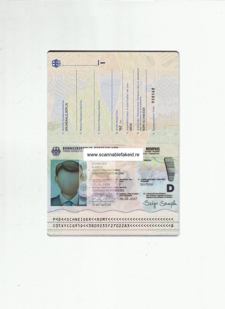 Germany Fake Passport V2 - Best Scannable Fake Id - Buy Fake IDs Online