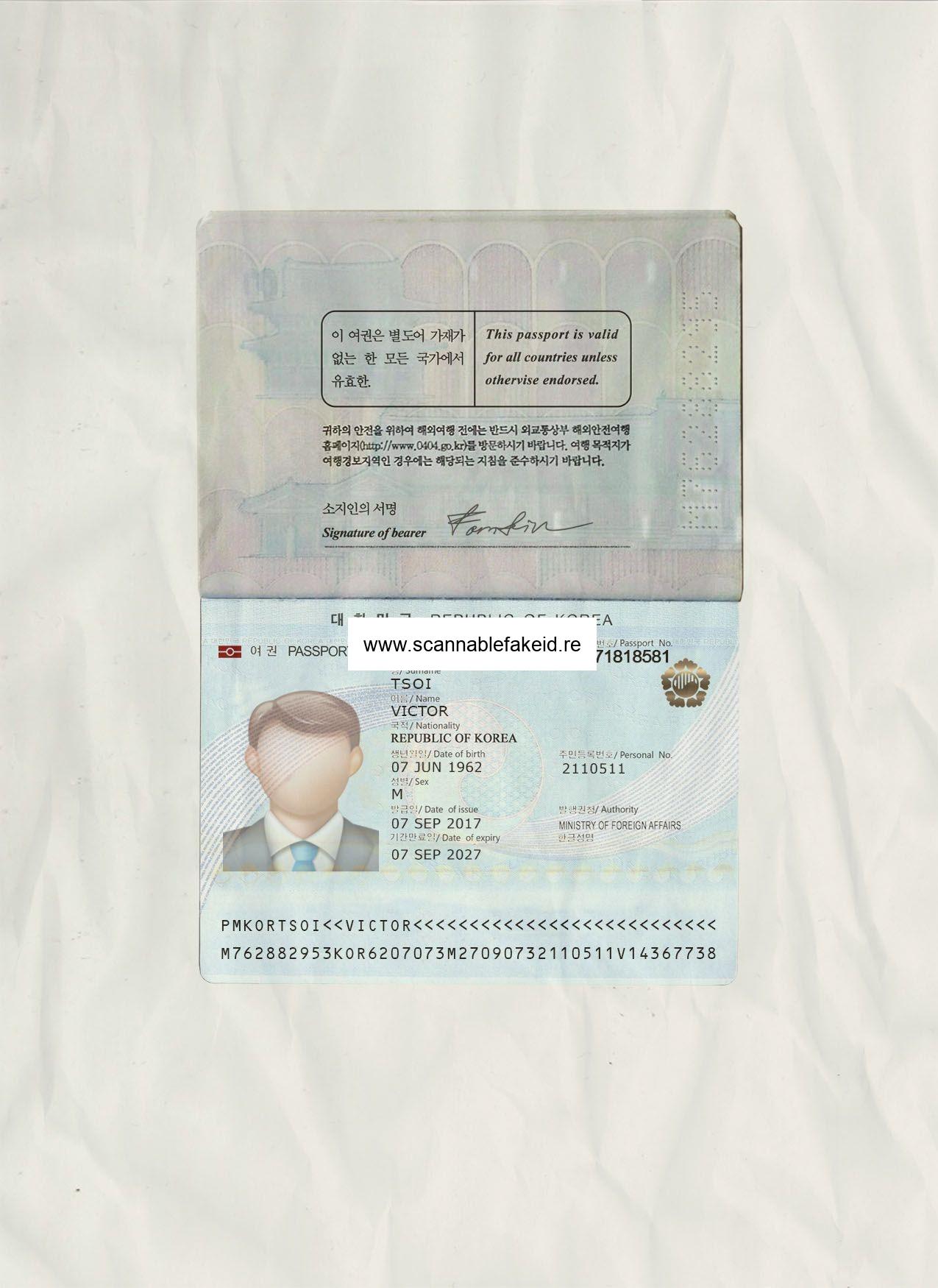 passport inside template