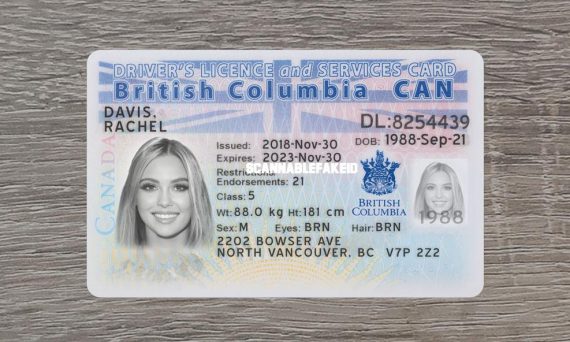 Canada British Columbia Fake Driver License Buy Scannable Fake ID   Canada British Columbia Driver License 0 Cp 570x342 