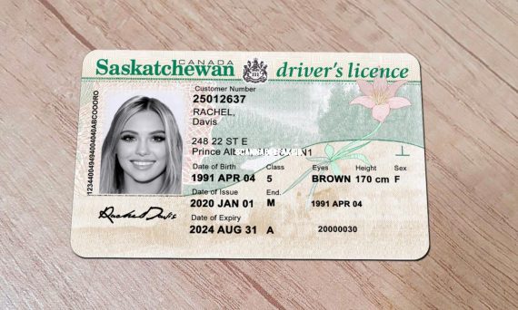 Canada Saskatchewan Fake Driver License Buy Scannable Fake ID Online   Canada Saskatchewan Driver License Template 2 Cp 570x342 