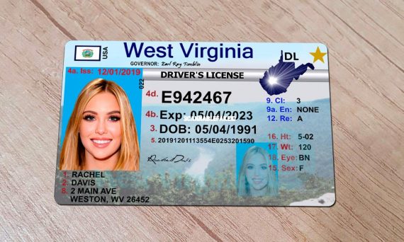 West Virginia Fake Driver License Buy Scannable Fake ID Online Fake