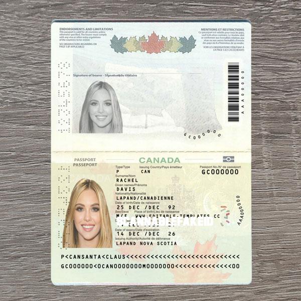 Canada Fake Passport Nr2 - Buy Scannable Fake ID Online - Fake Drivers ...