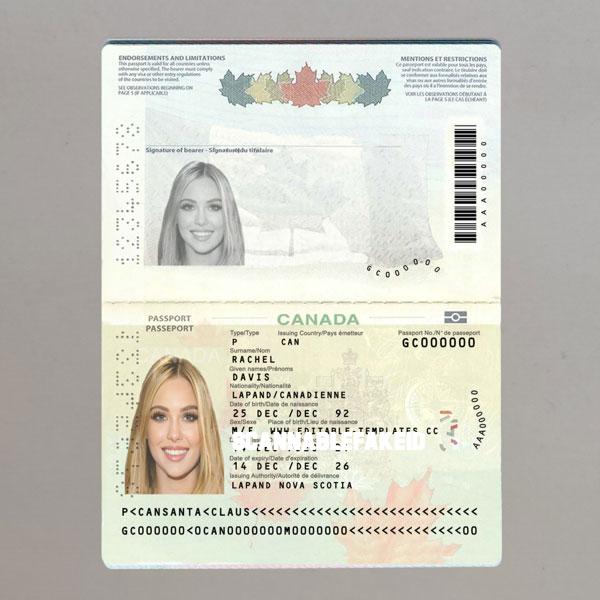 Canada Fake Passport Nr2 Buy Scannable Fake ID Online Fake Drivers   Canada Passport Template Nr2 2 Cp 