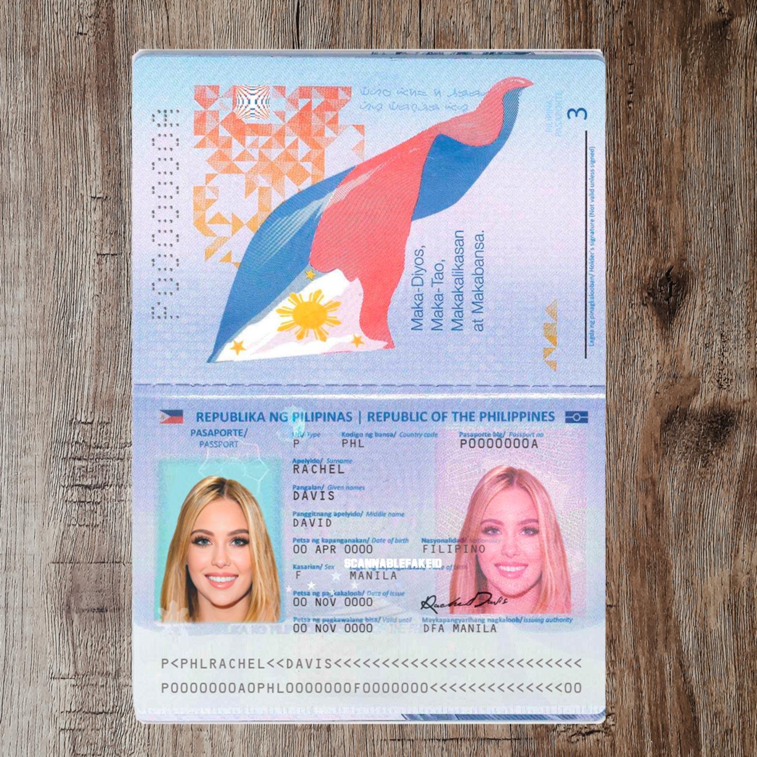 Philippines Fake Passport Buy Scannable Fake ID Online Fake Drivers   Philippines Passport Template 1 Cp 