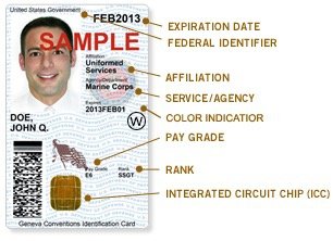 a fake military id