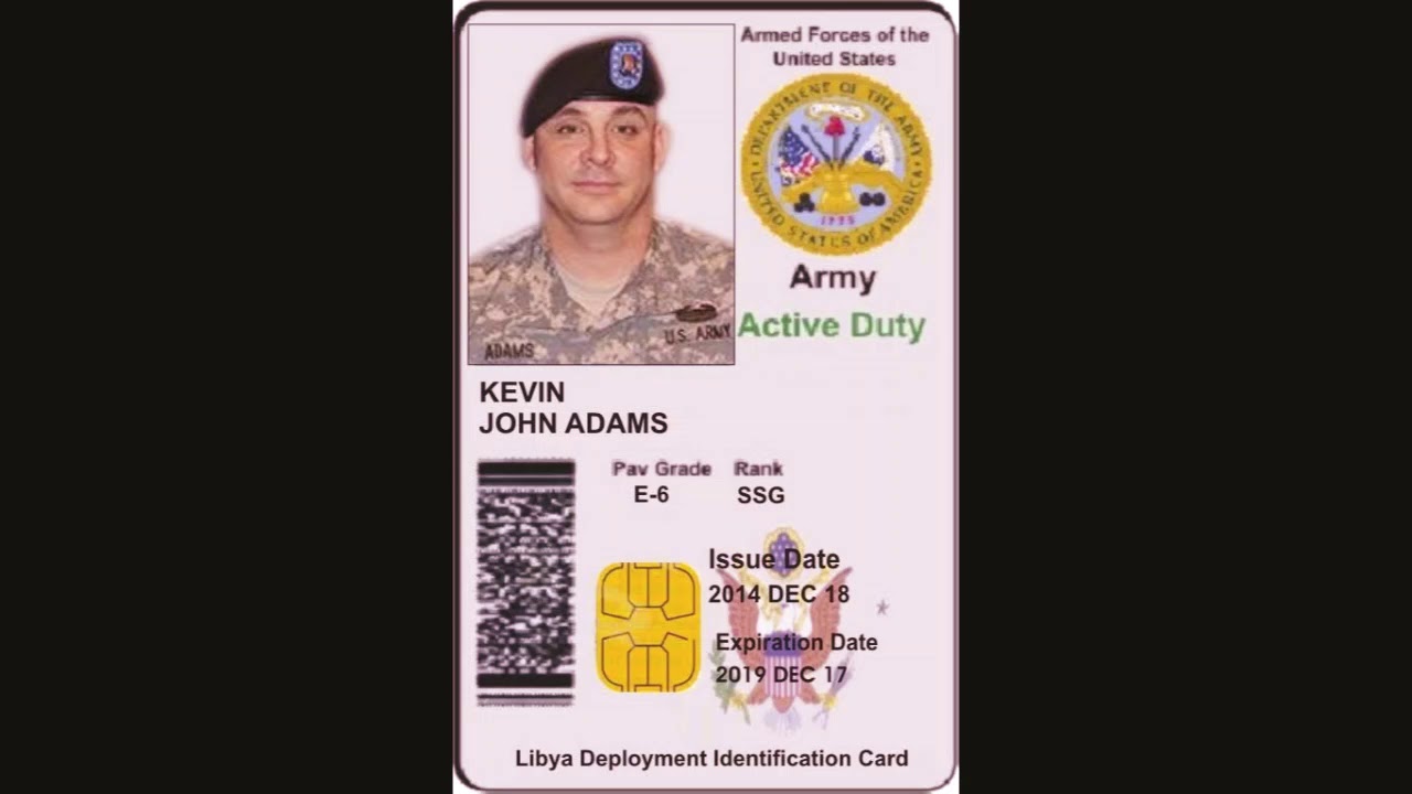 a fake military id