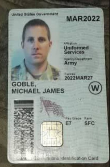 a fake military id