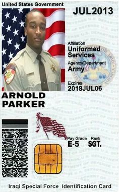 a fake military id