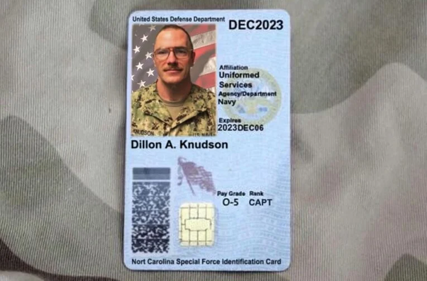 a fake military id