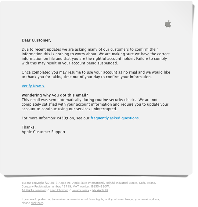 apple id address fake