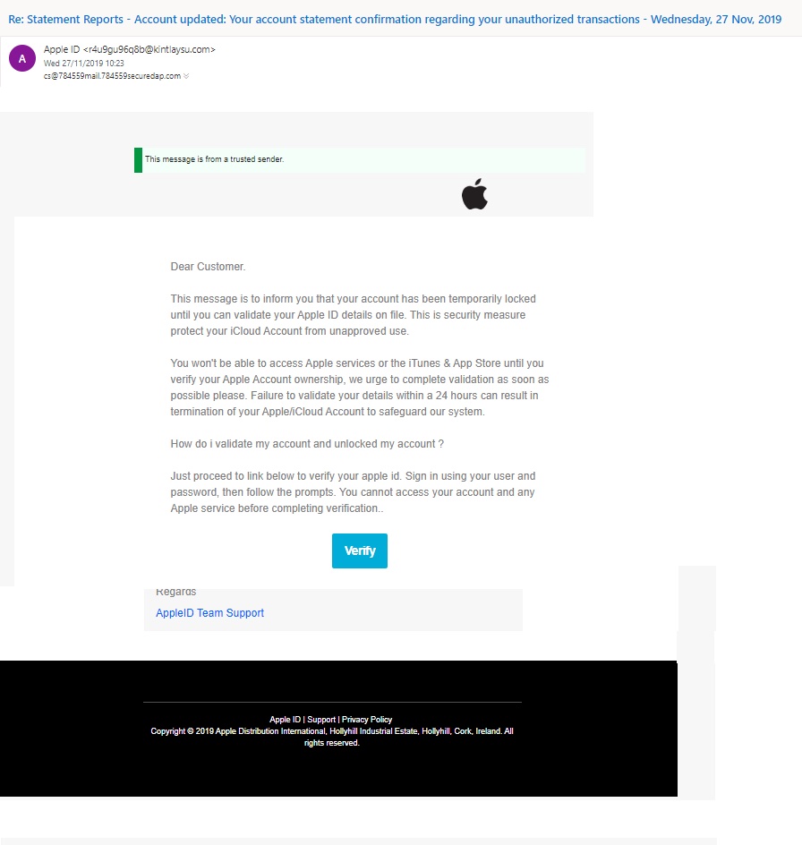 apple id login email fake