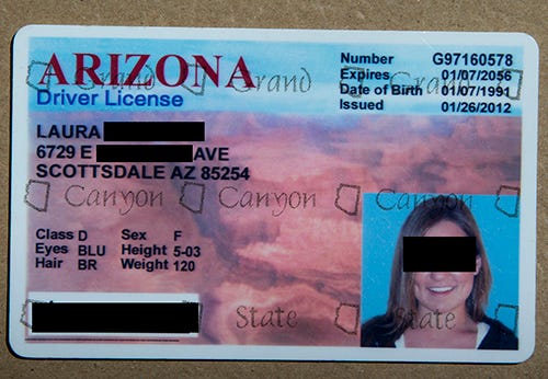 arizona fake id laws