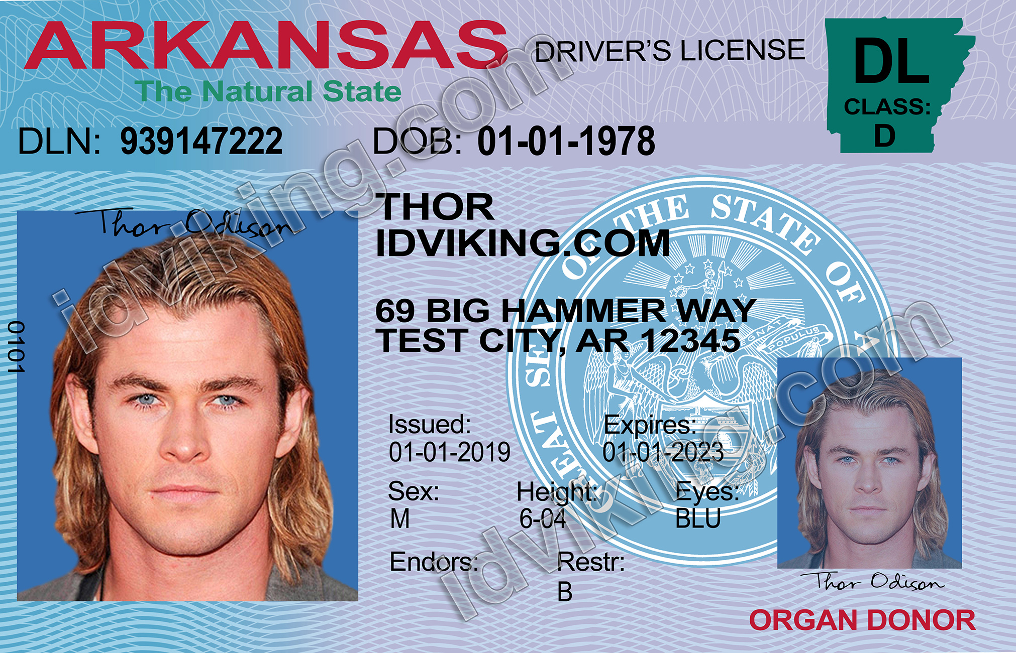 Arkansas Fake Id Front And Back