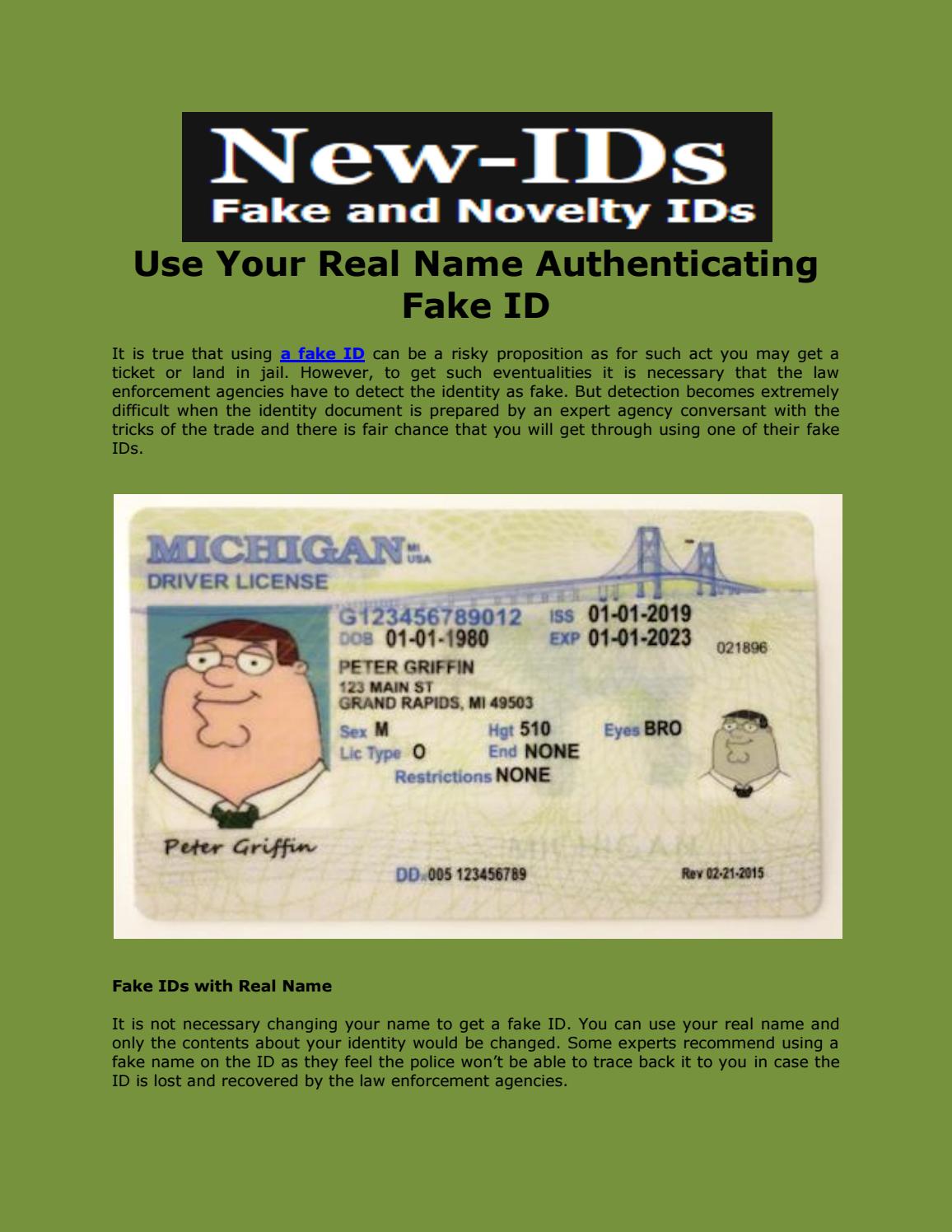 best names for fake id