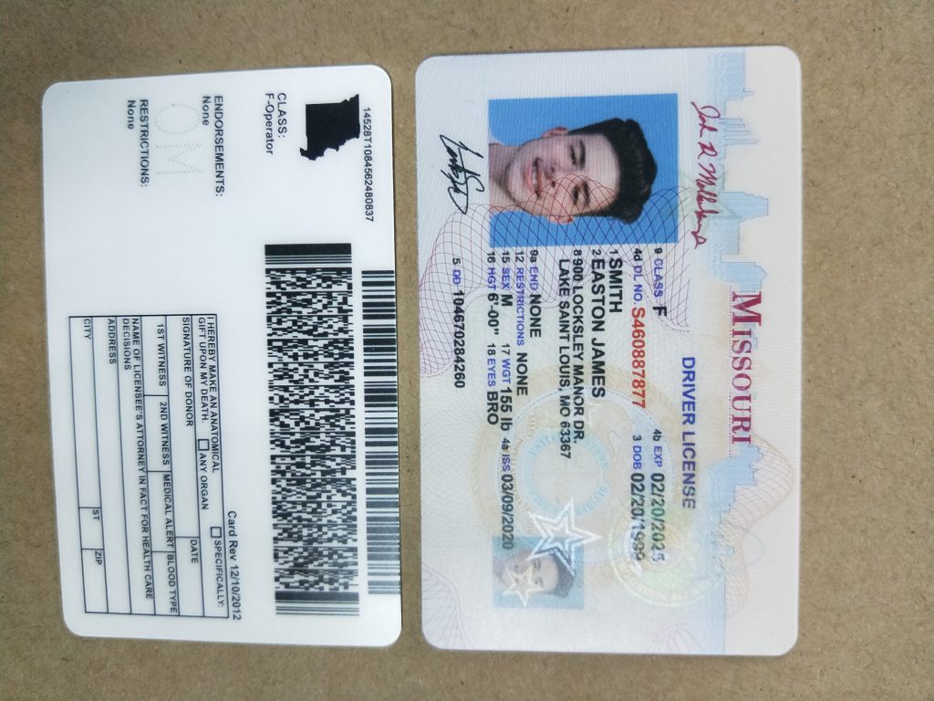 Buy Missouri Scannable Fake Id