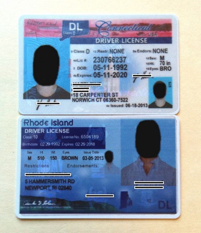 buying fake id