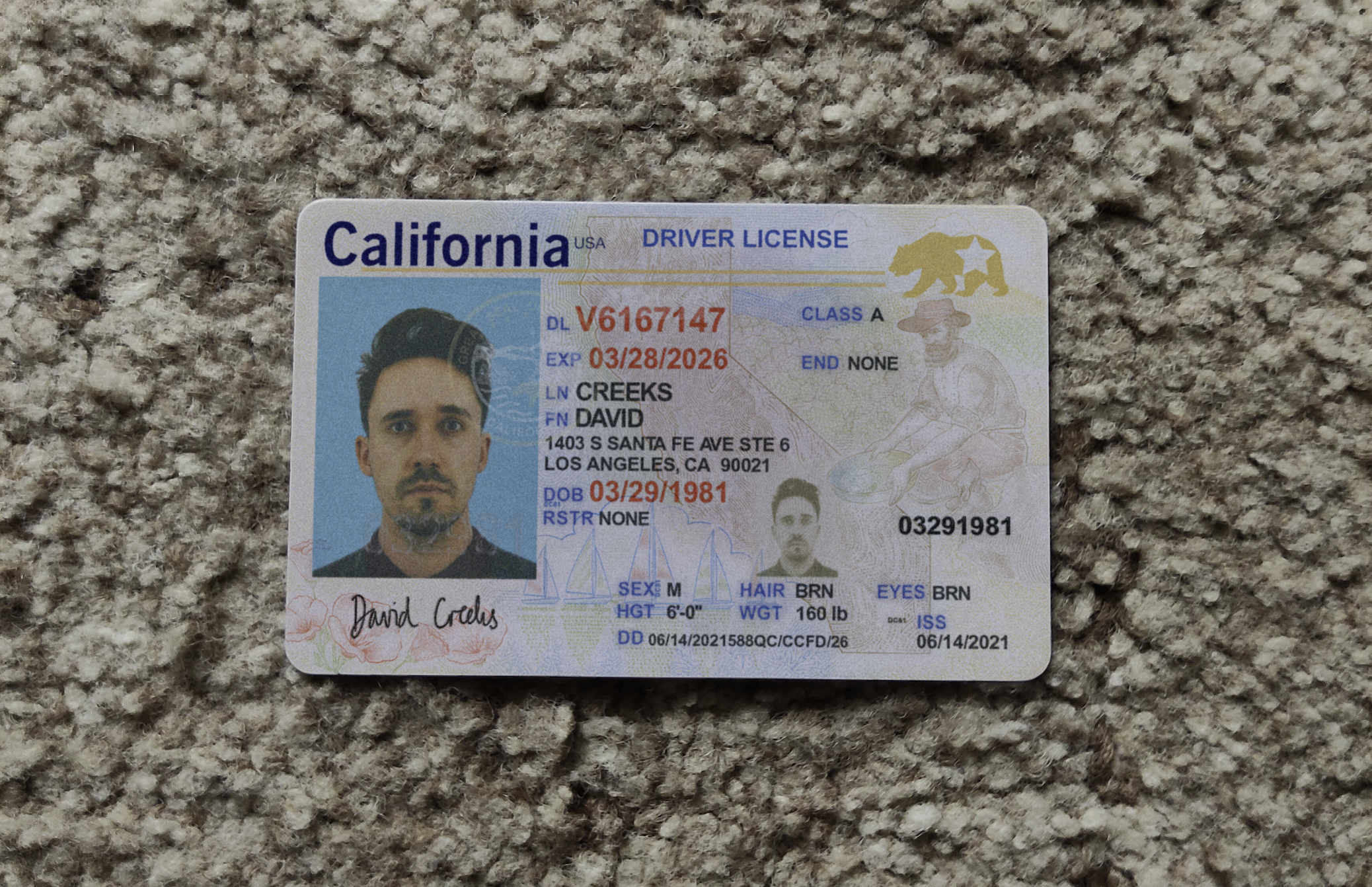 california fake id