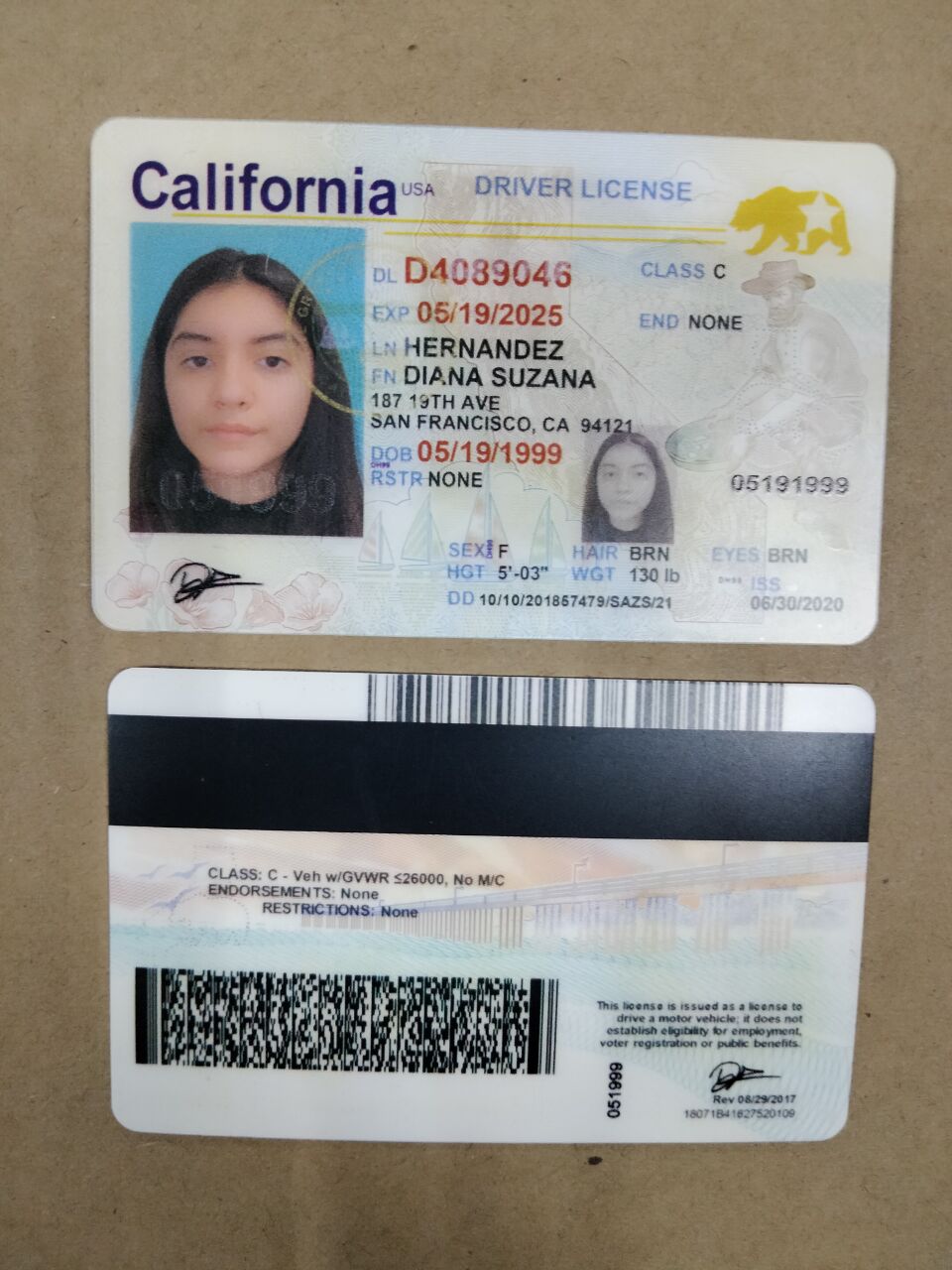 California Scannable Fake Id Charges
