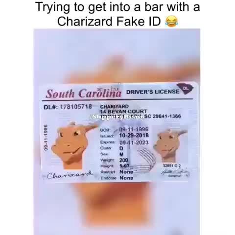 charizard fake id