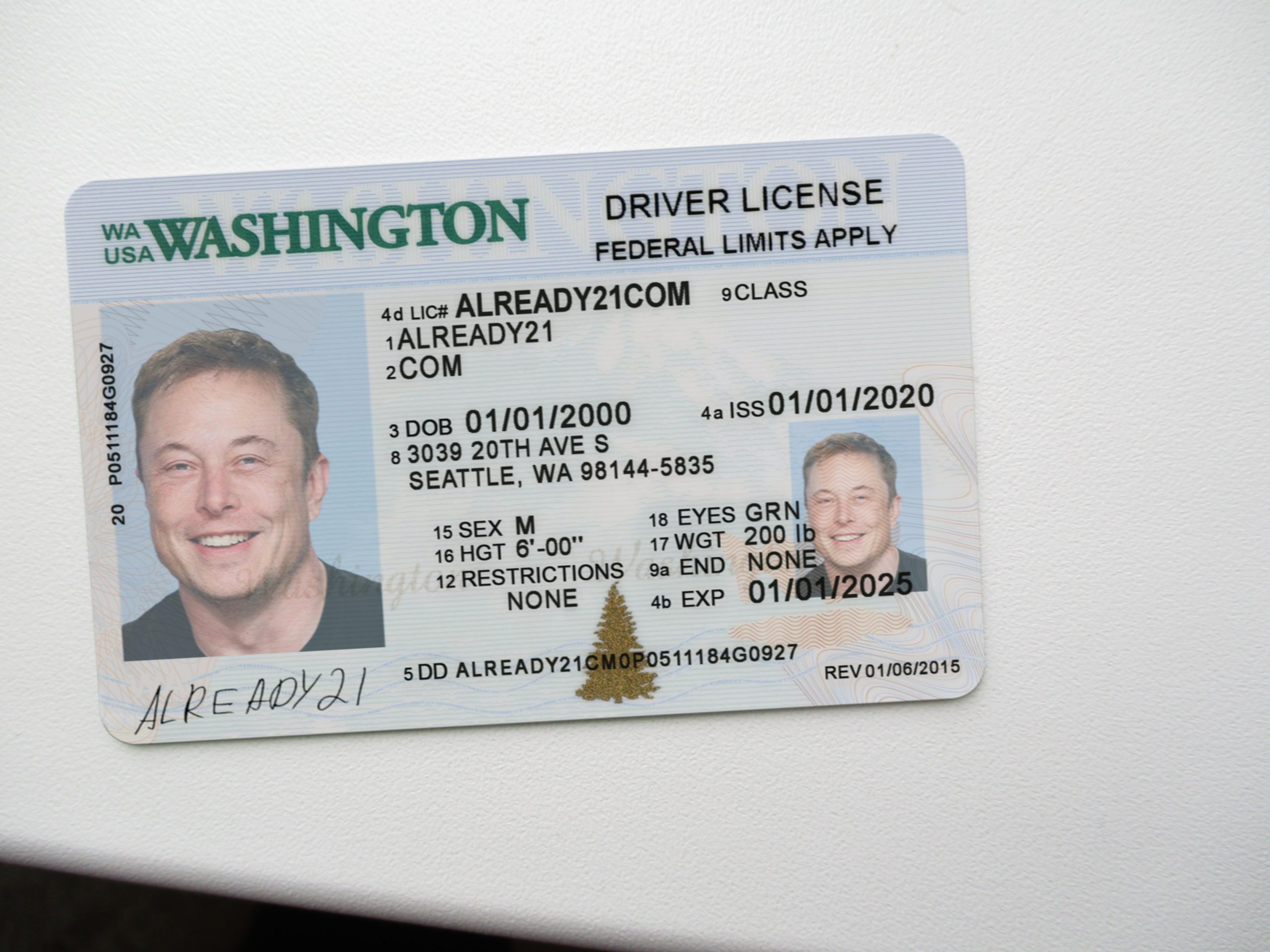 Cheap Washington Scannable Fake Id