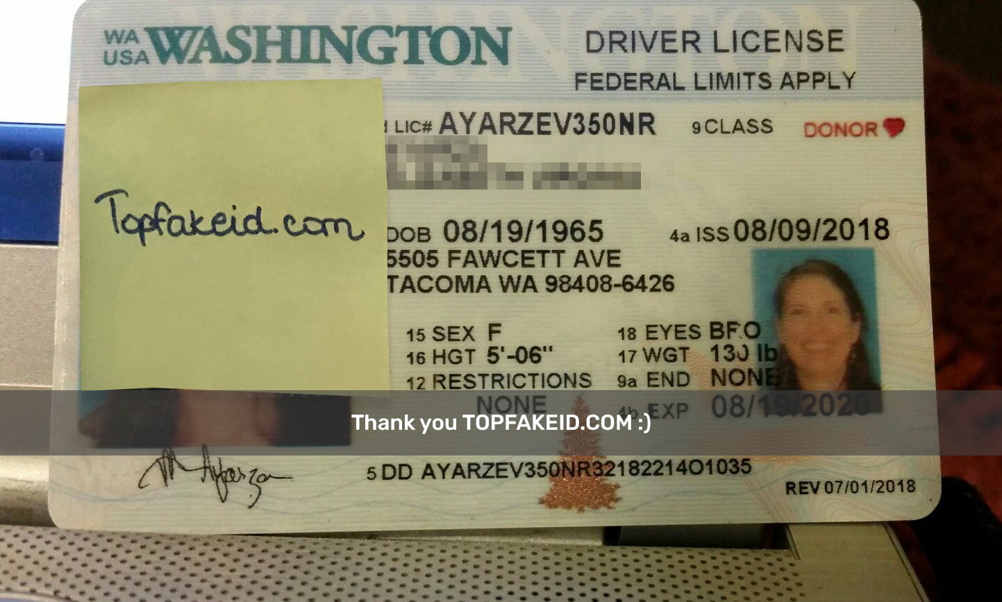 Cheap Washington Scannable Fake Id