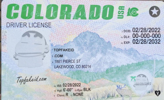 Colorado Scannable fake id