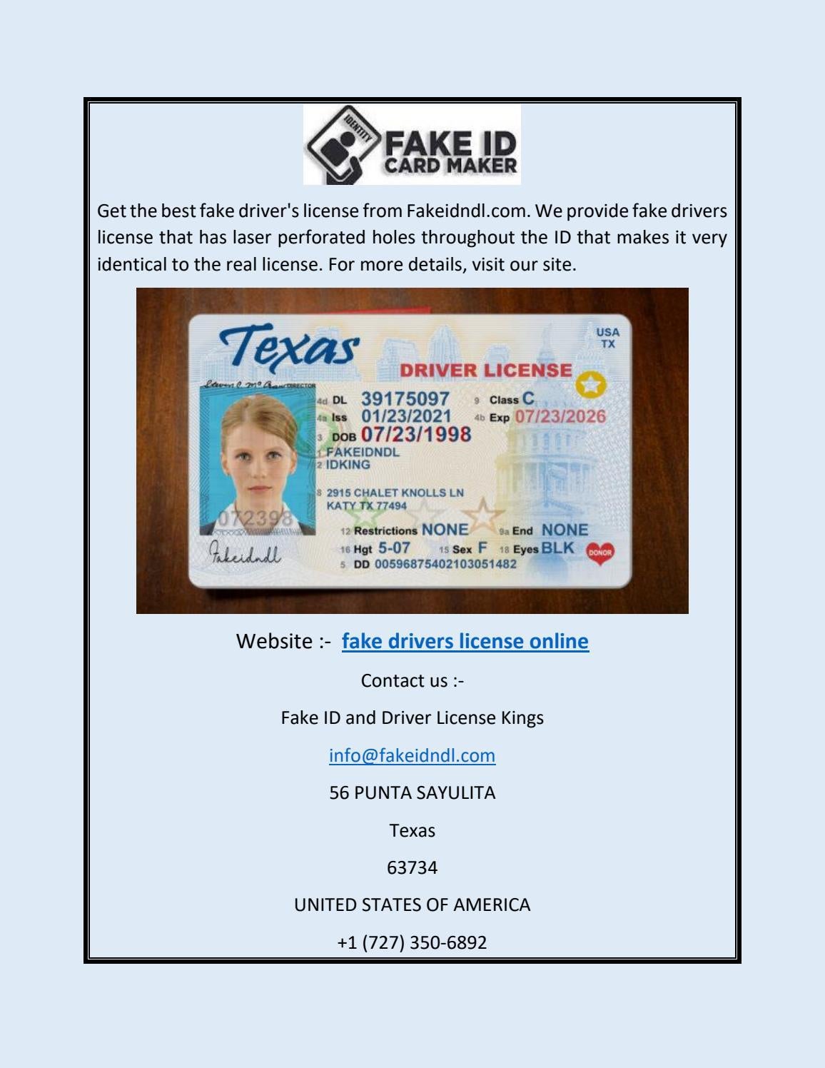 create a fake id online