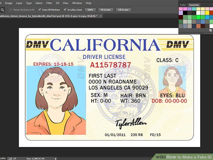 creating a fake id