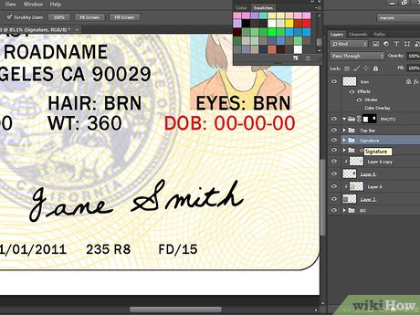 creating a fake id