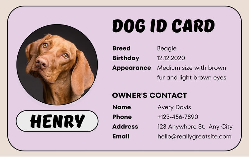 dog fake id