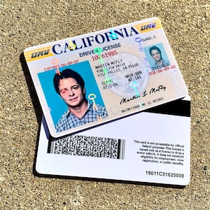 driver license fake id front and back