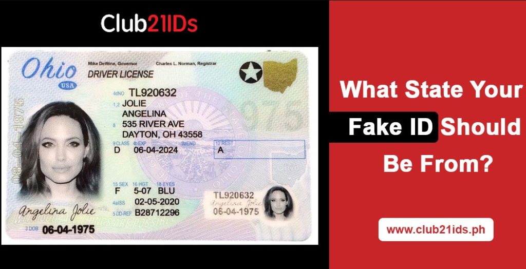 easiest state id to fake