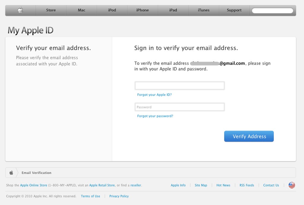 fake address apple id