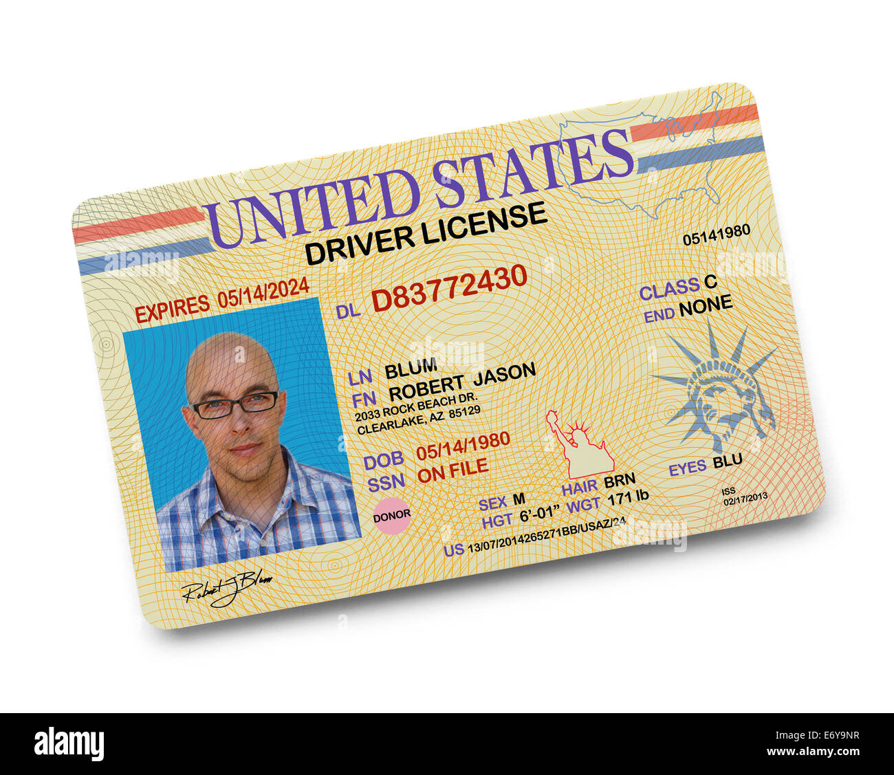 fake american id card