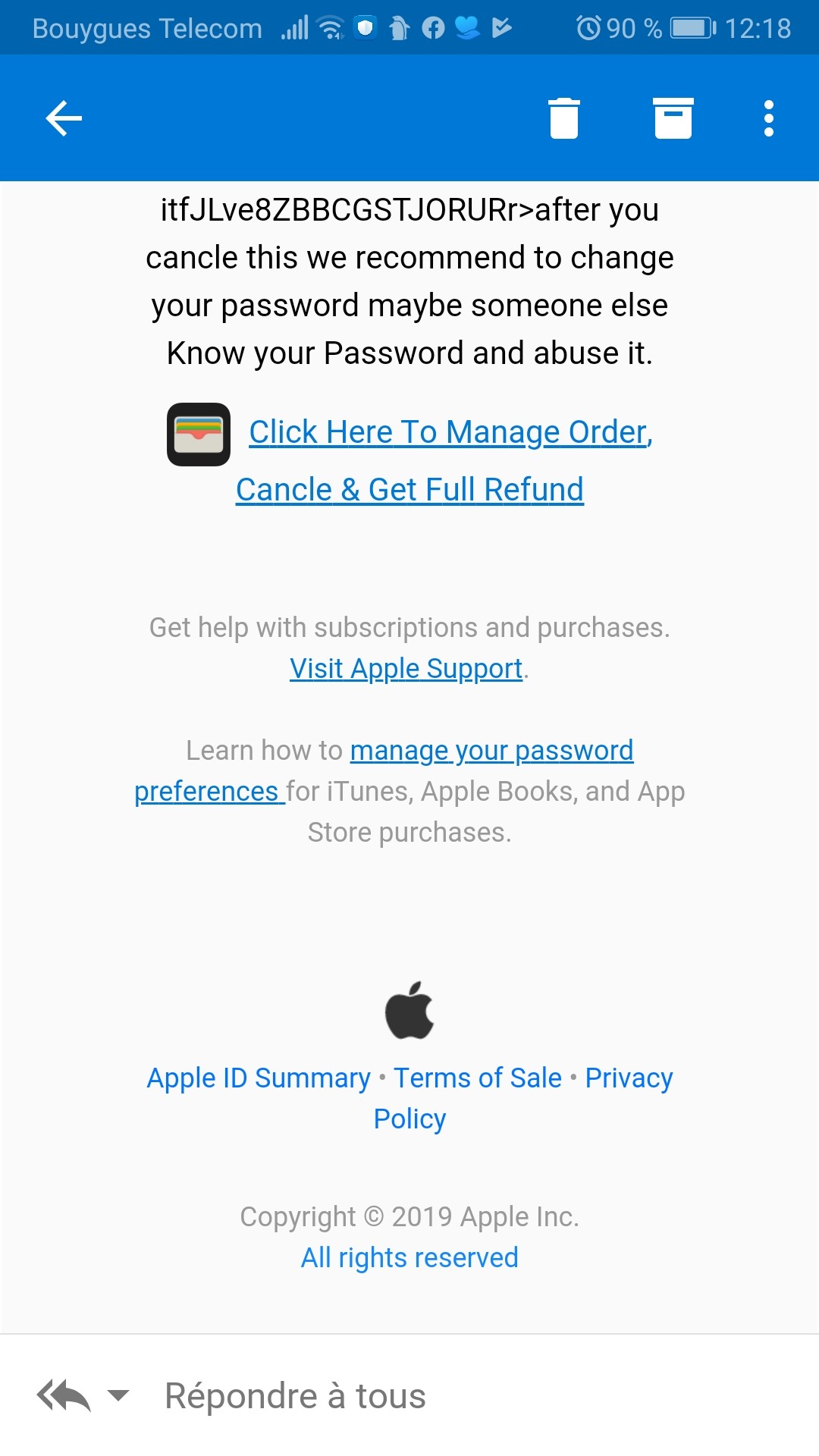 fake apple id address