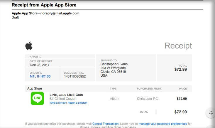 fake apple id