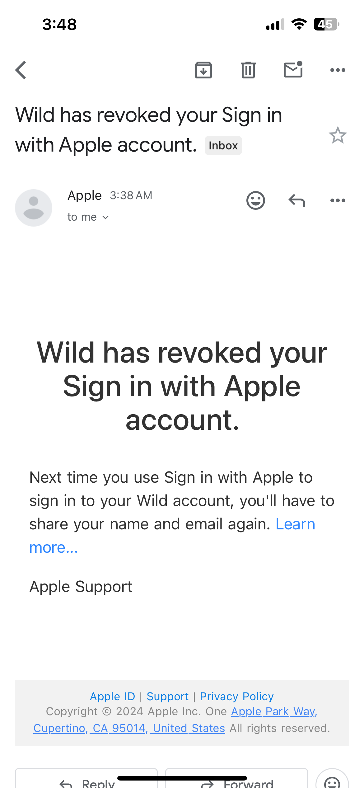 fake apple id