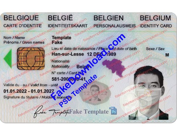 fake belgian id