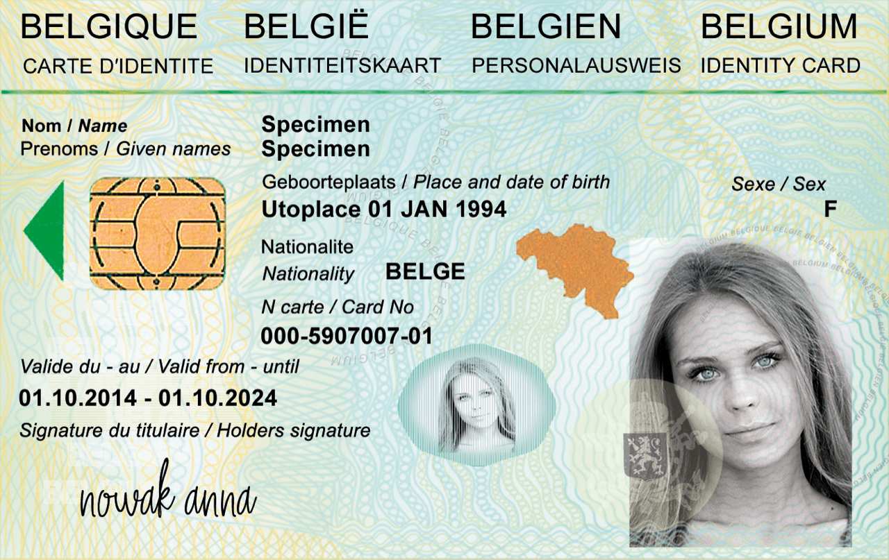 fake belgium id