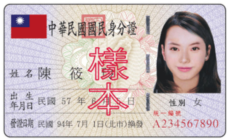 fake chinese id card number