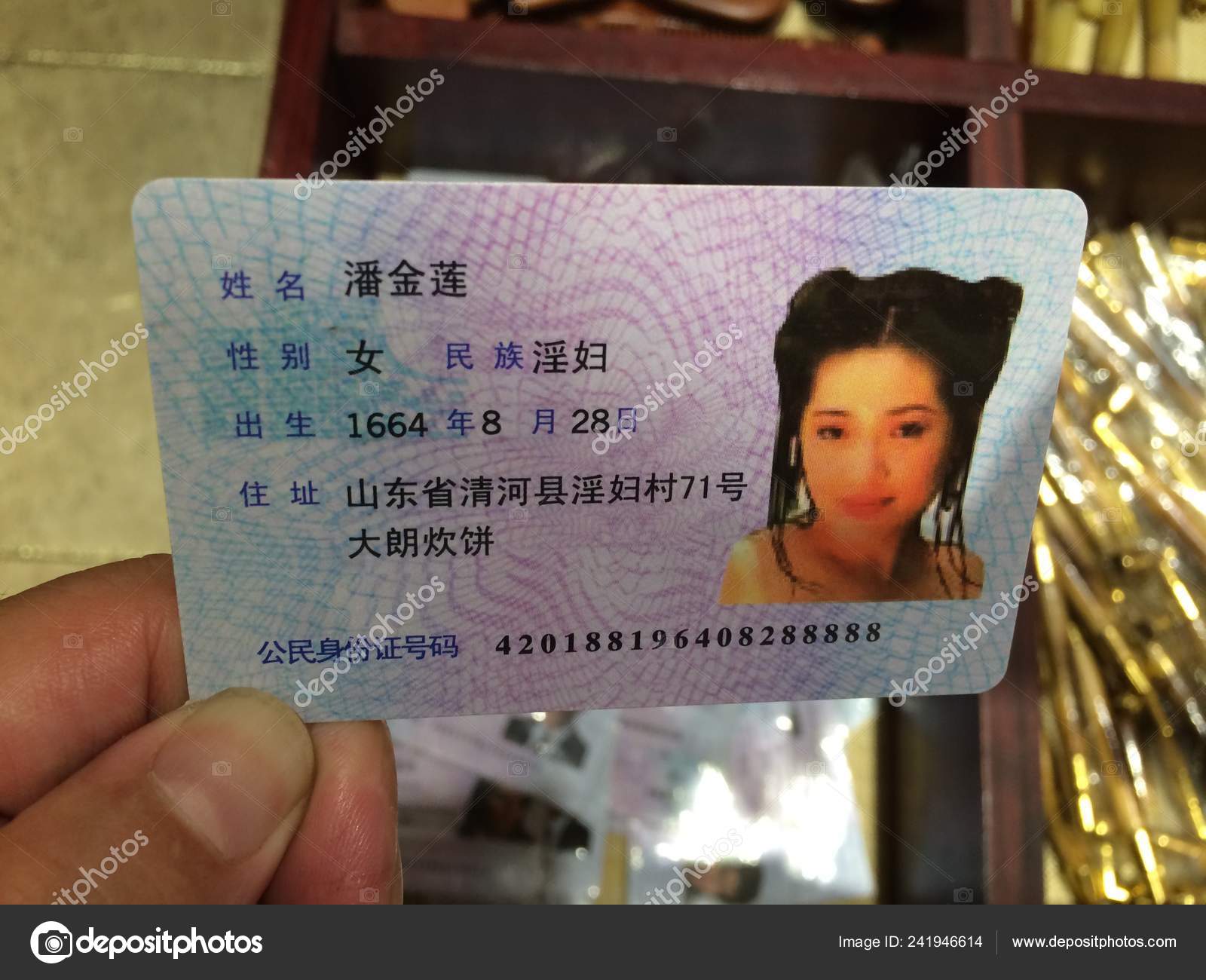 fake chinese id