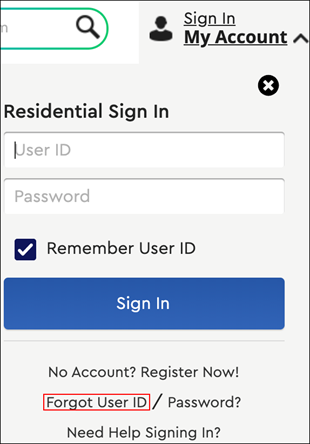 fake cox user id and password