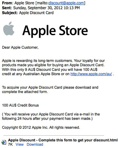 fake credit card for apple id