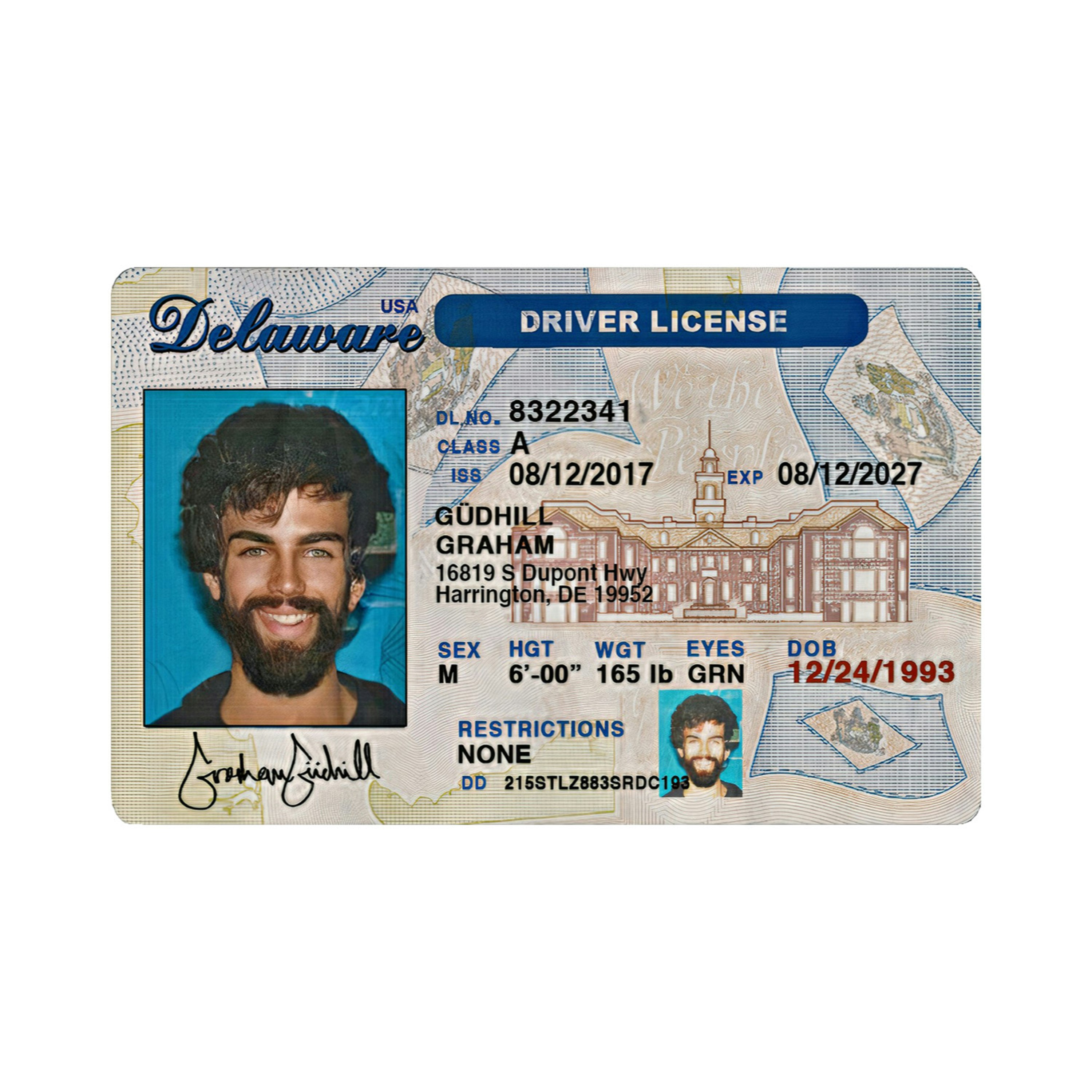 fake delaware id